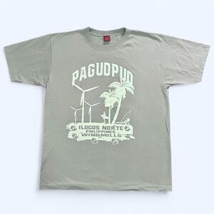 Yalex Green Pagudpud Windmills Graphic Tee